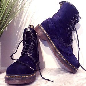 Purple Velvet Dr. Martins - Vintage Find